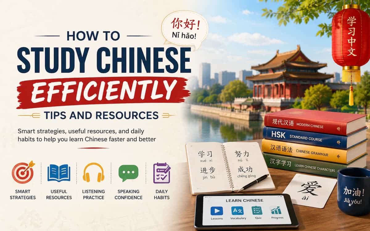 How to Study Chinese Efficiently: Tips and Resources