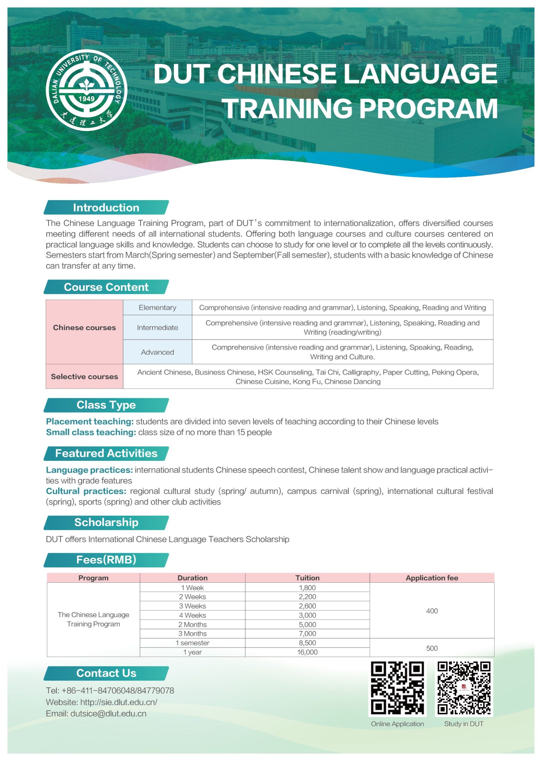DUT Chinese Language Training Program