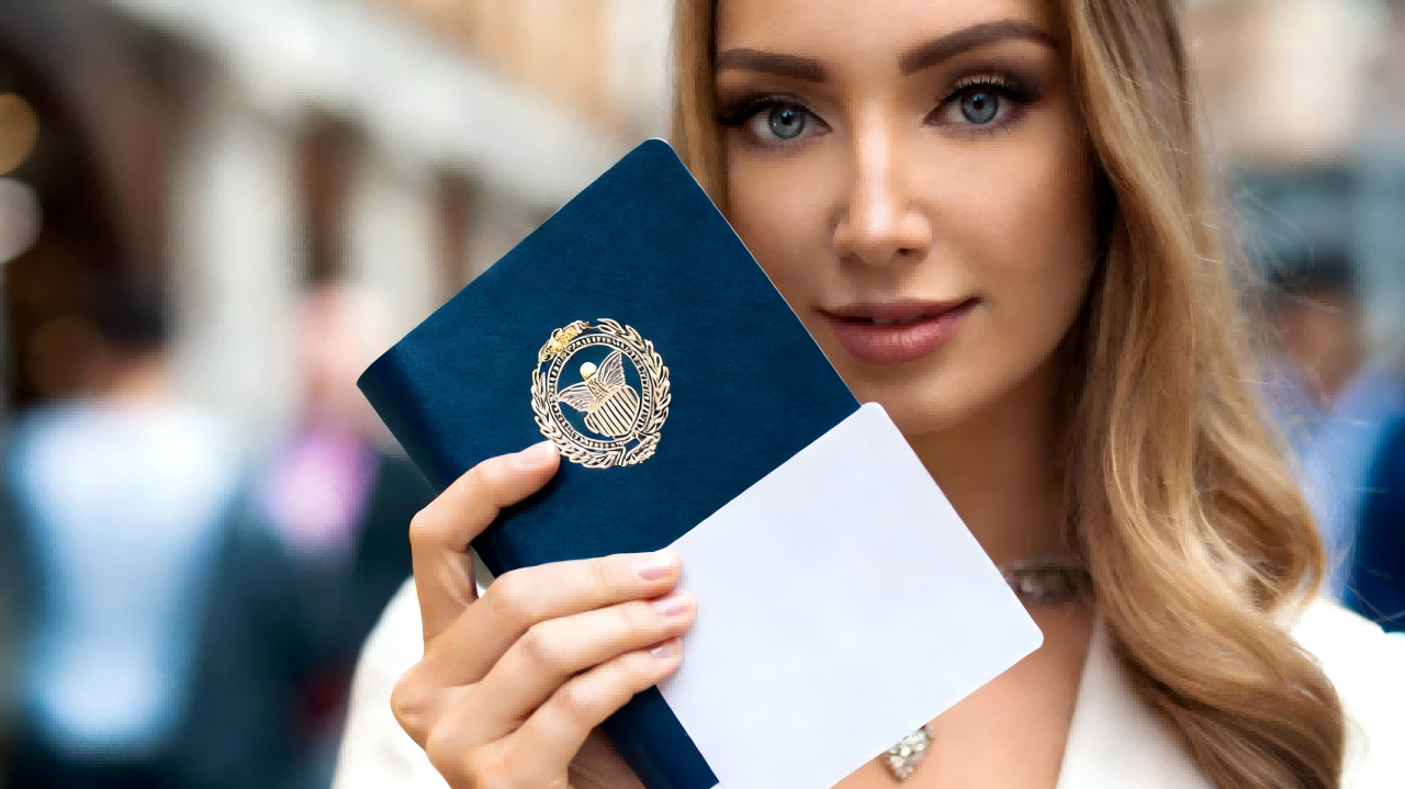 Traveler holding passport and travel document while preparing for China visa application as part of a step-by-step guide