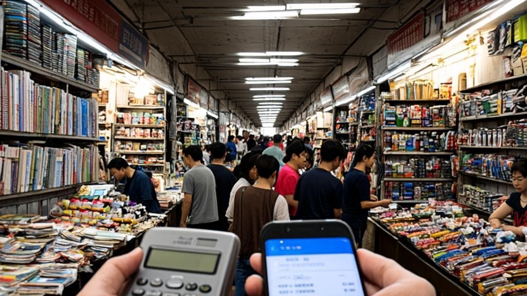 foreign businessmen bargain in China wholesale in Yiwu