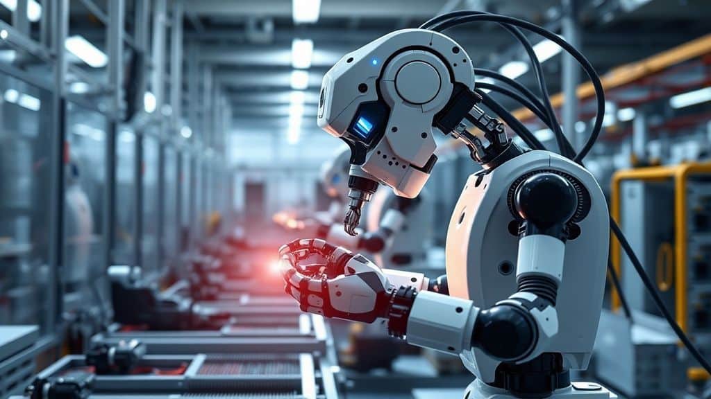 Industrial robot performing precision wire harness assembly in China — TARS AI embodied intelligence technology